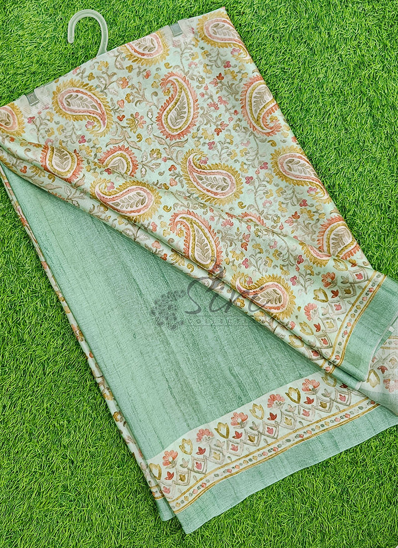 Latest Digital Print Satin Crepe Silk Saree