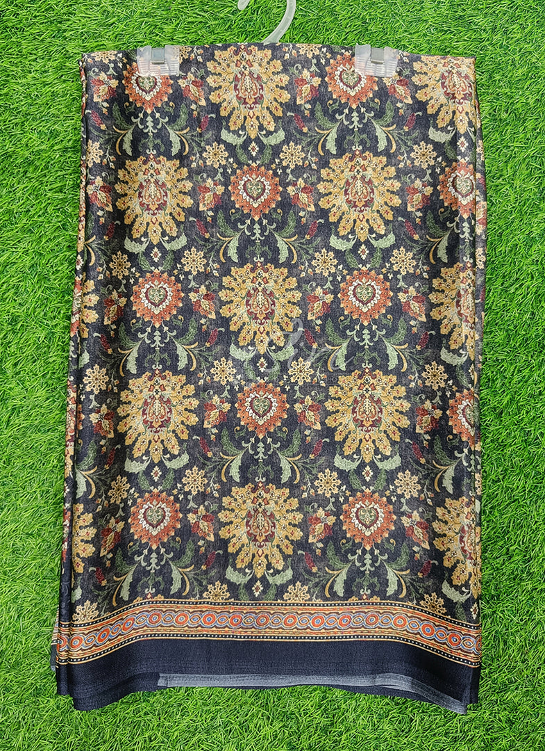 Latest Digital Print Satin Crepe Silk Saree