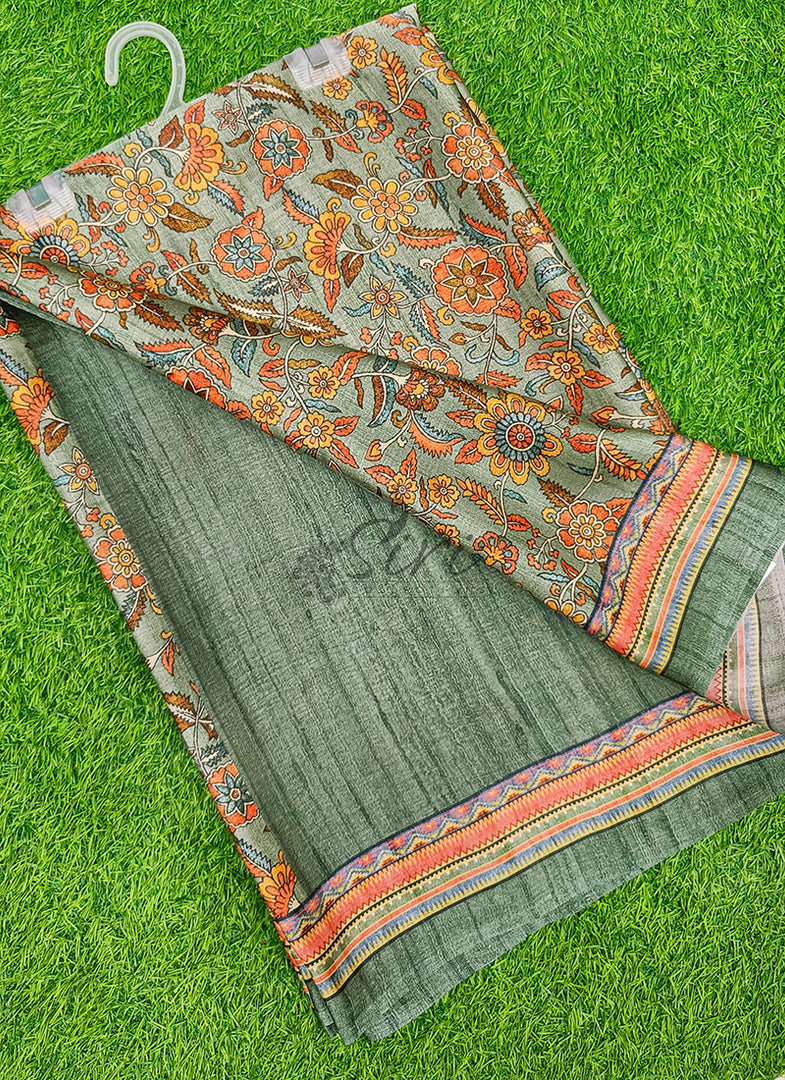 Latest Digital Print Satin Crepe Silk Saree
