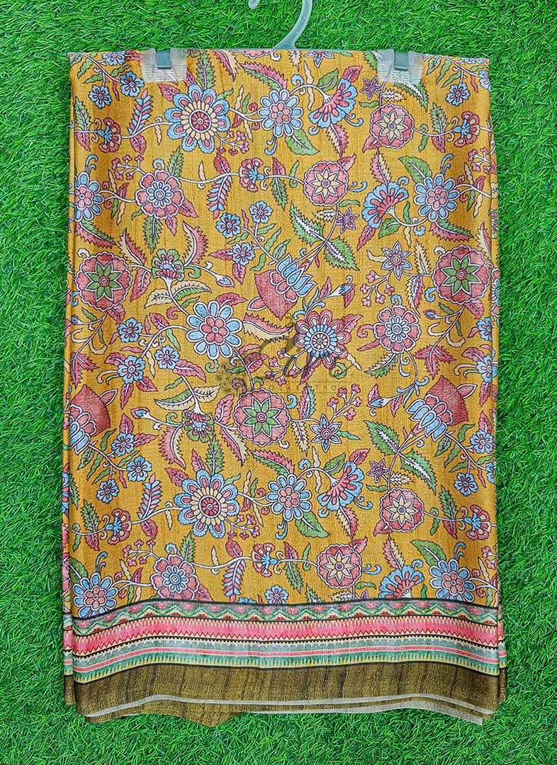 Latest Digital Print Satin Crepe Silk Saree