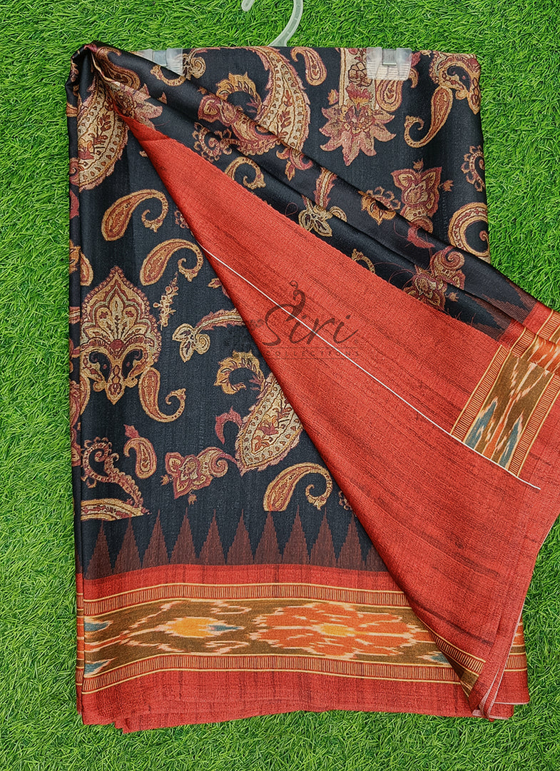 Latest Digital Print Satin Crepe Silk Saree