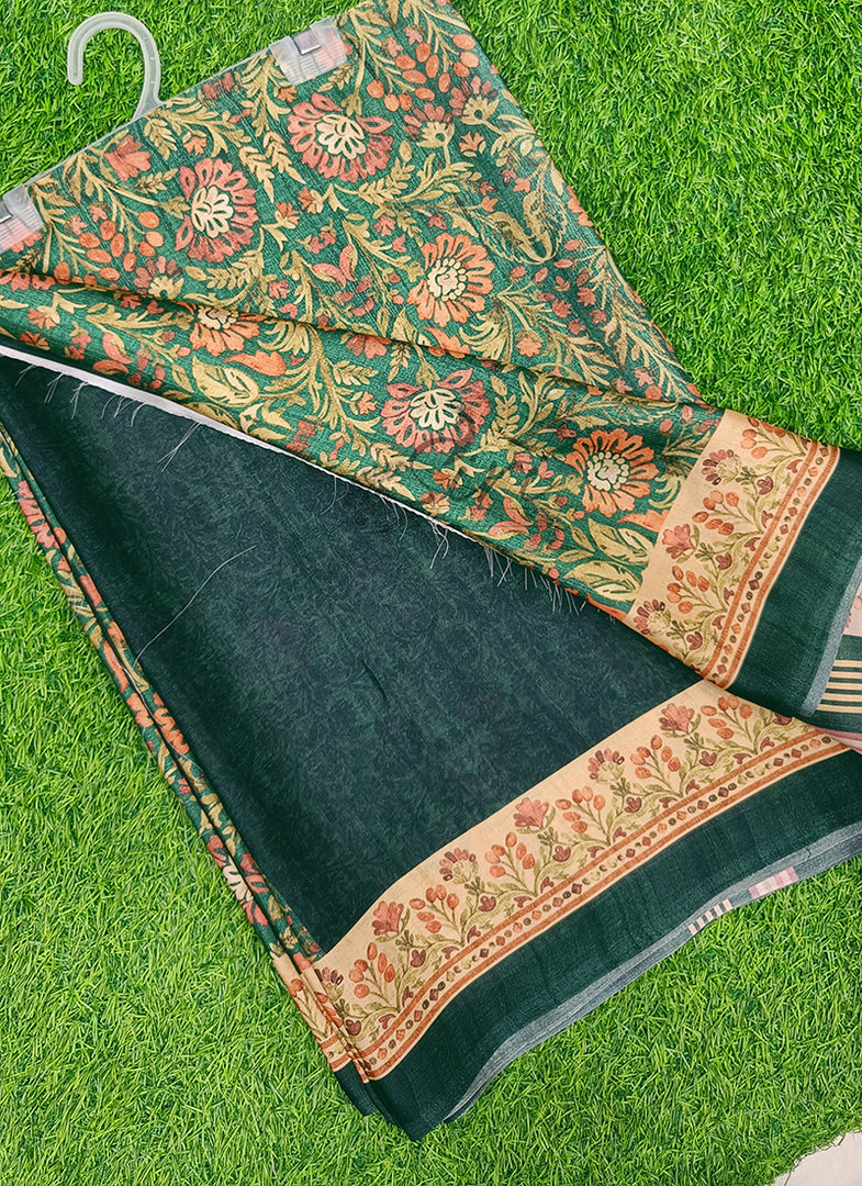 Latest Digital Print Satin Crepe Silk Saree