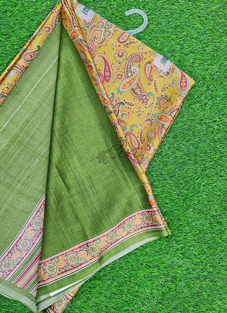 Latest Digital Print Satin Crepe Silk Saree