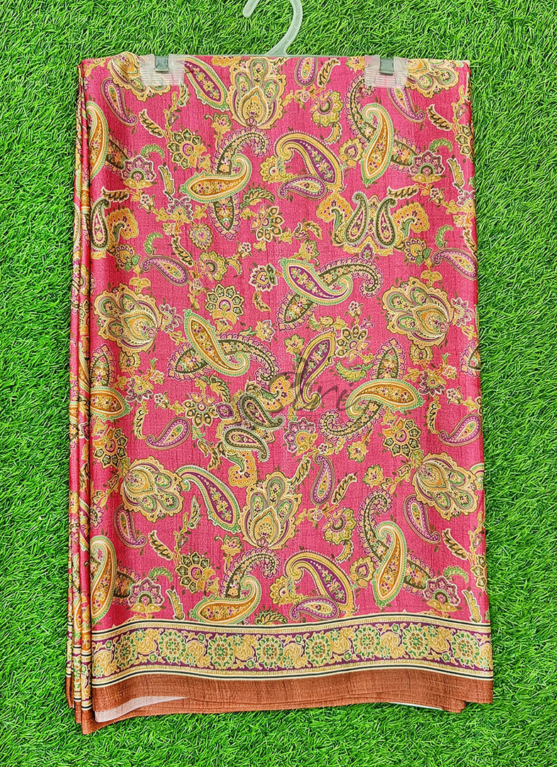 Latest Digital Print Satin Crepe Silk Saree