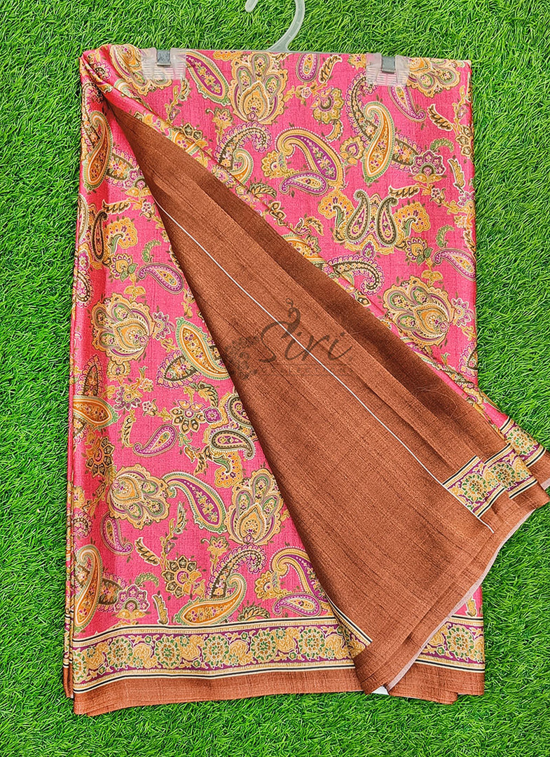 Latest Digital Print Satin Crepe Silk Saree