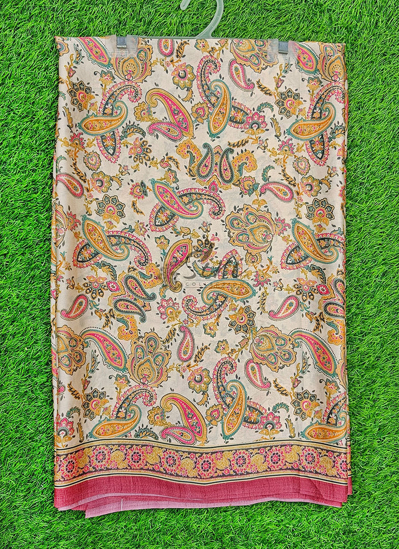 Latest Digital Print Satin Crepe Silk Saree