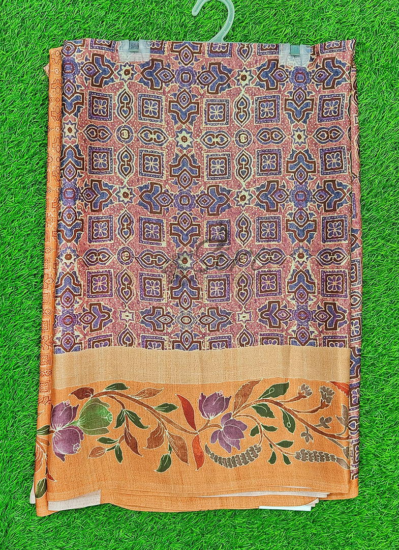 Latest Digital Print Satin Crepe Silk Saree