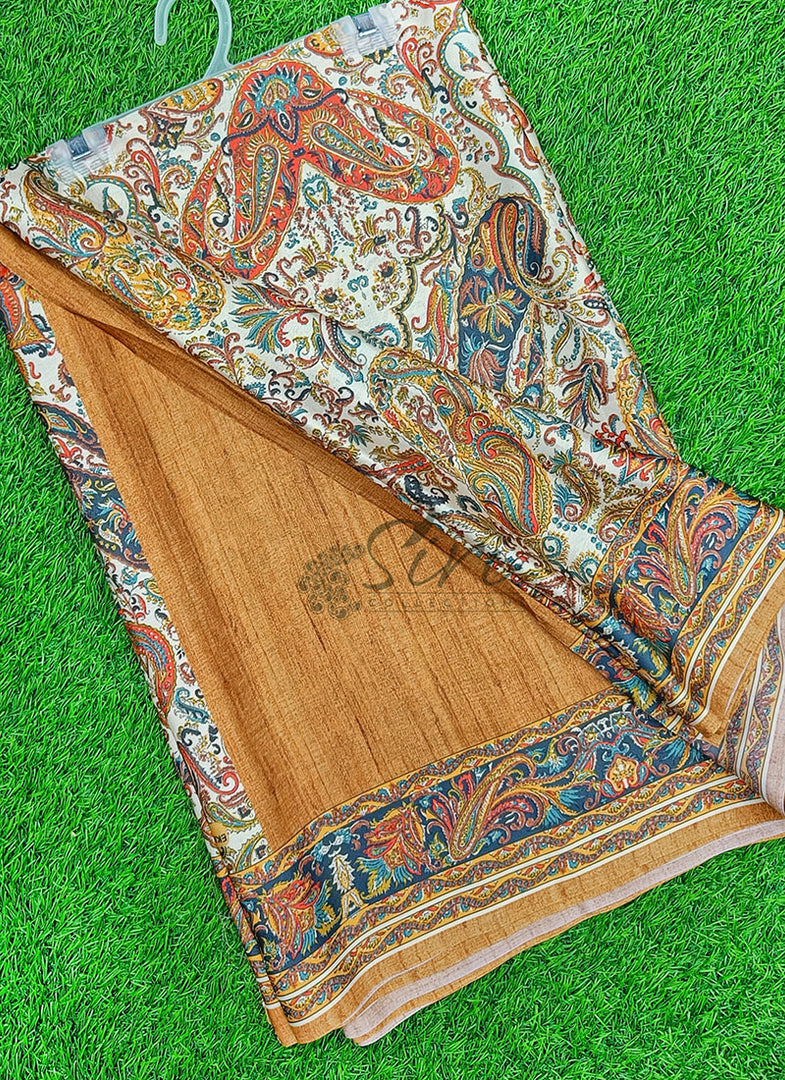 Latest Digital Print Satin Crepe Silk Saree