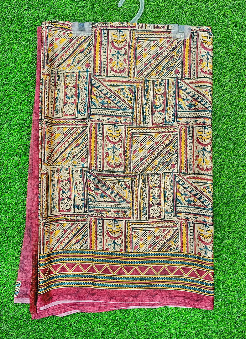 Latest Digital Print Satin Crepe Silk Saree