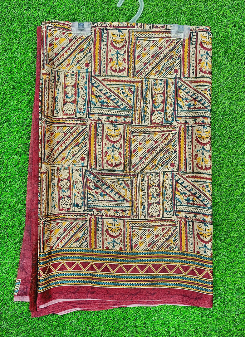 Latest Digital Print Satin Crepe Silk Saree