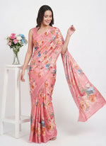 Load image into Gallery viewer, Latest Digital Print Satin Crepe Silk Saree