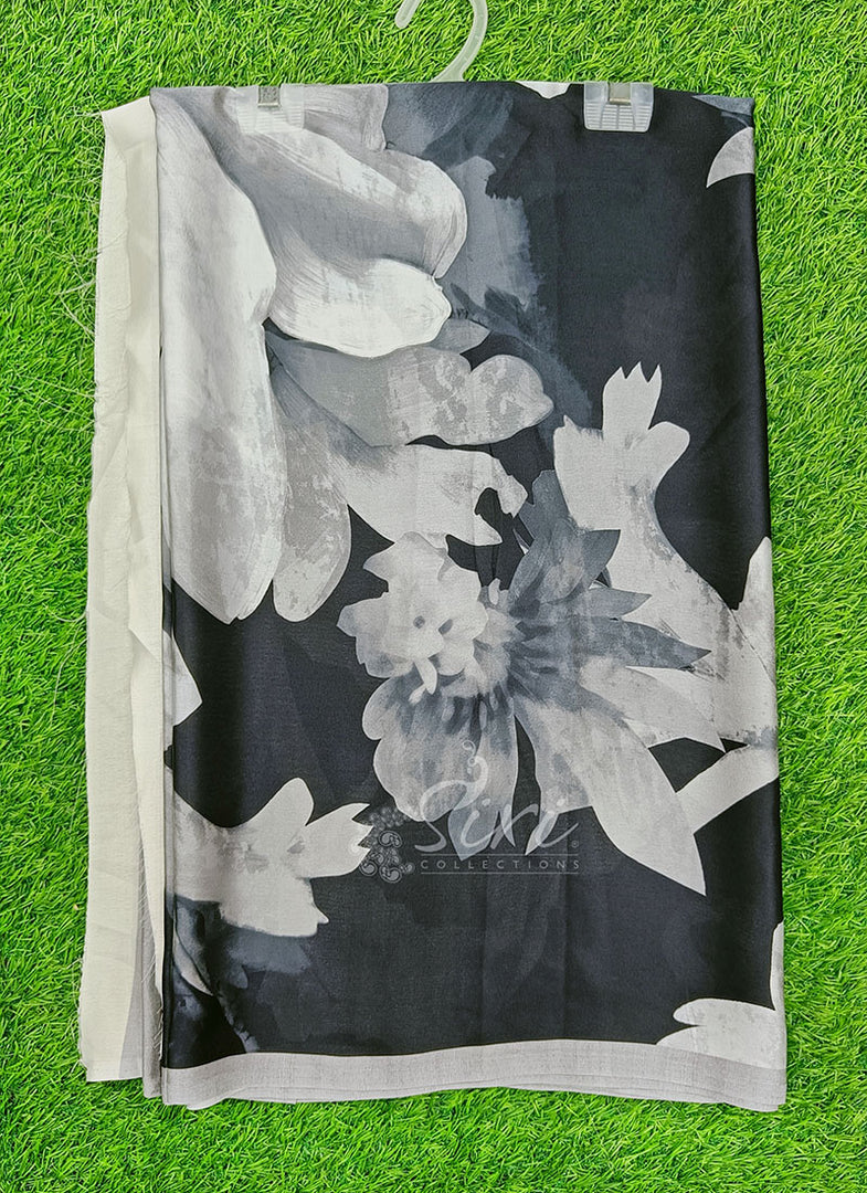 Latest Digital Print Satin Crepe Silk Saree