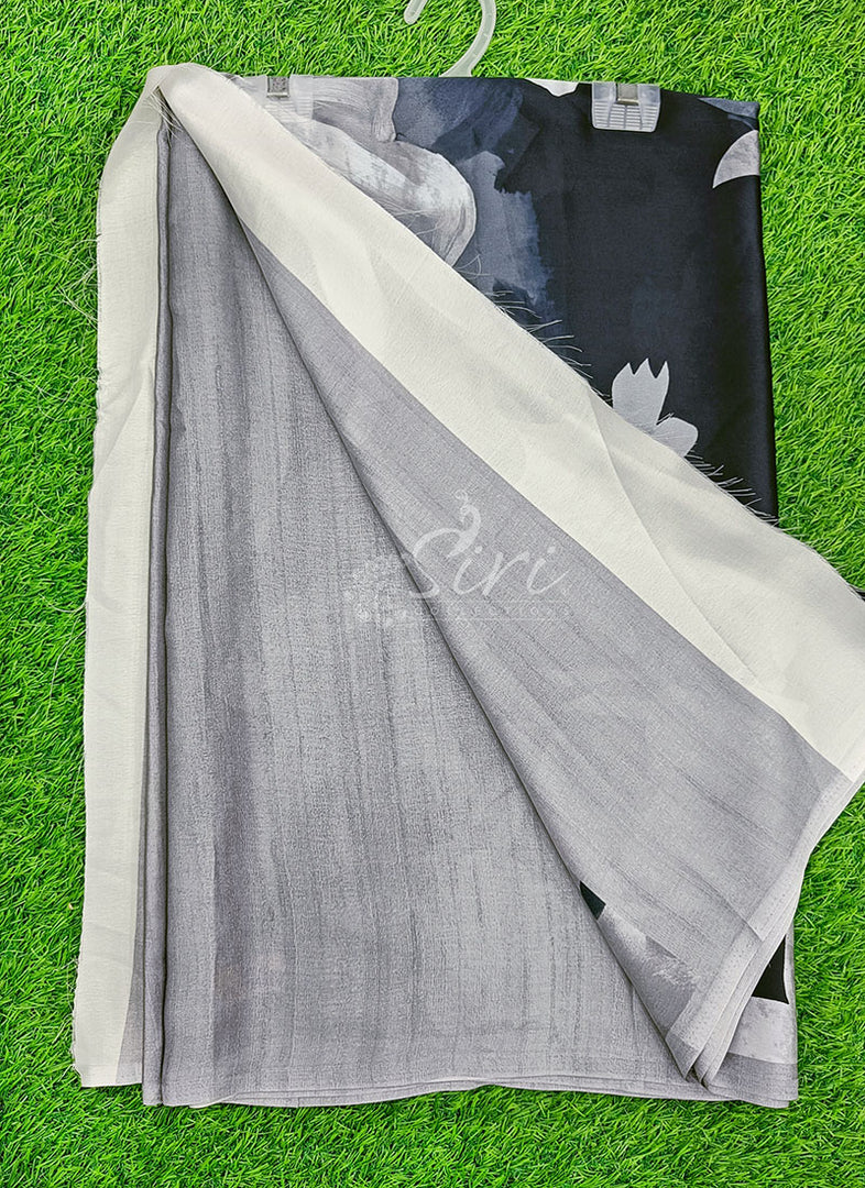 Latest Digital Print Satin Crepe Silk Saree