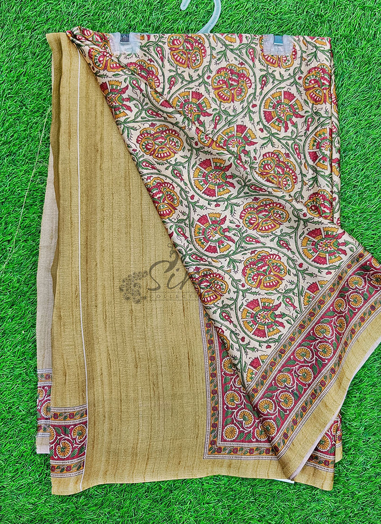 Latest Digital Print Satin Crepe Silk Saree