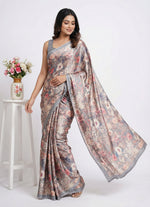 Load image into Gallery viewer, Latest Digital Print Satin Crepe Silk Saree