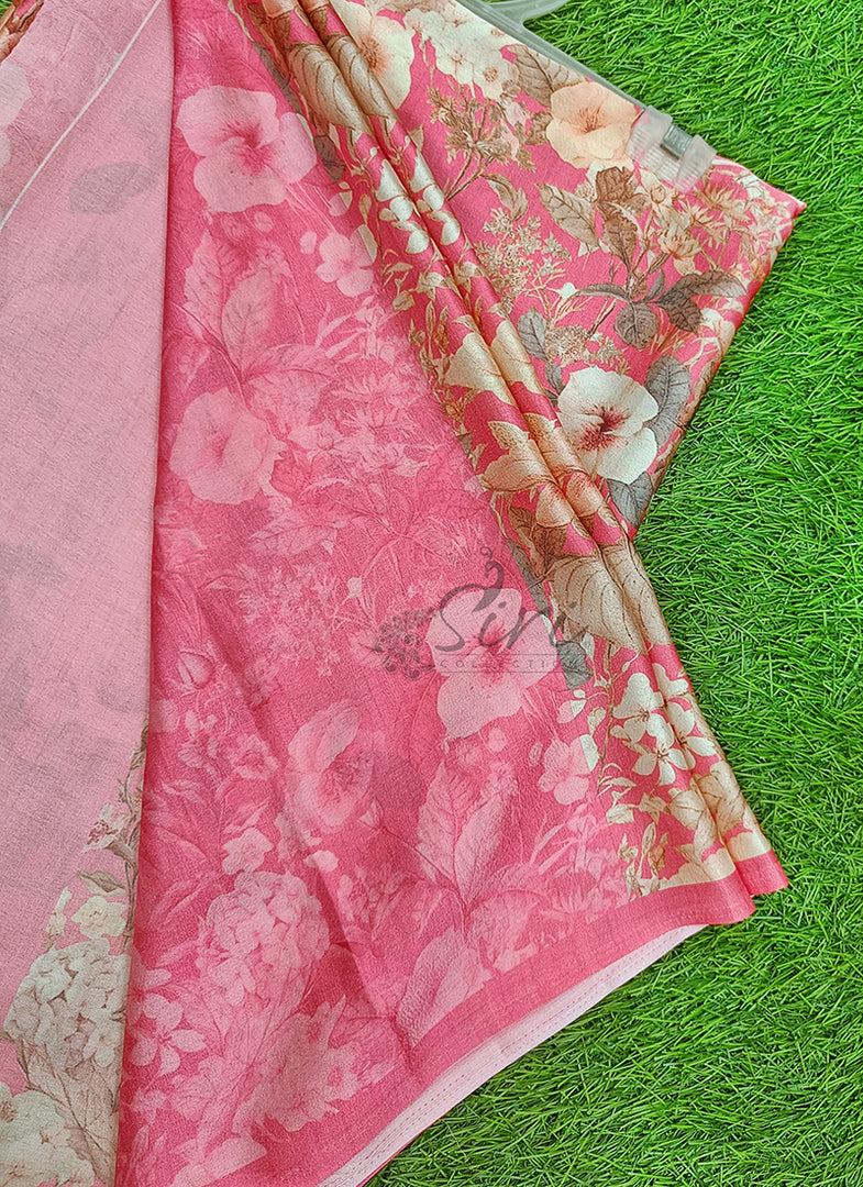 Latest Digital Print Satin Crepe Silk Saree