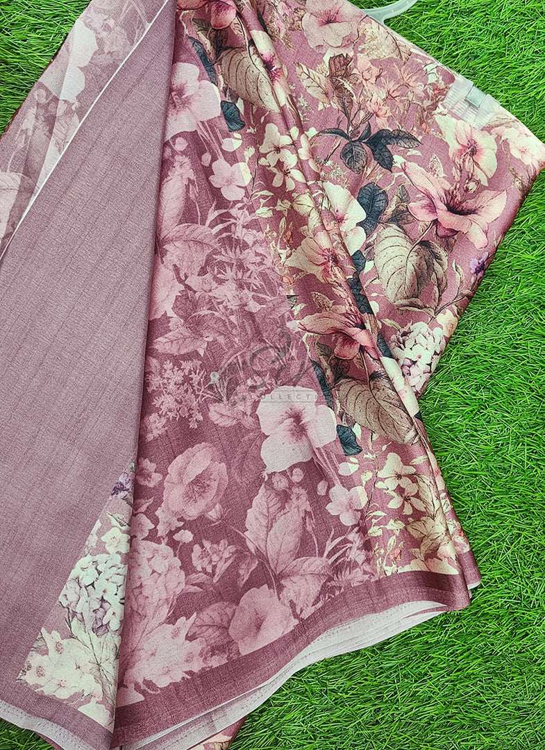Latest Digital Print Satin Crepe Silk Saree