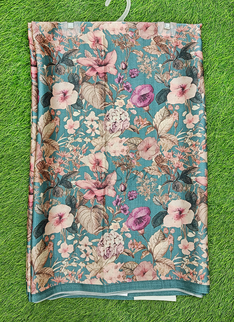 Latest Digital Print Satin Crepe Silk Saree