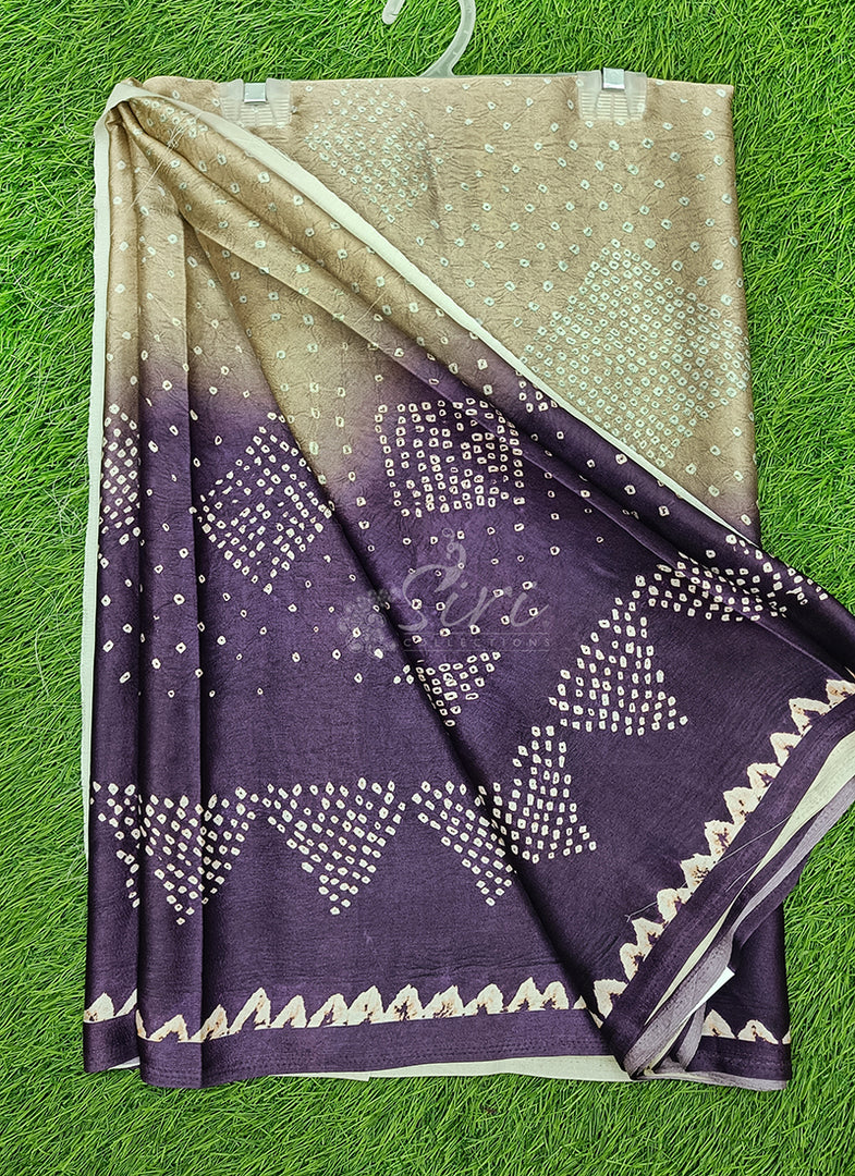 Latest Digital Print Satin Crepe Silk Saree