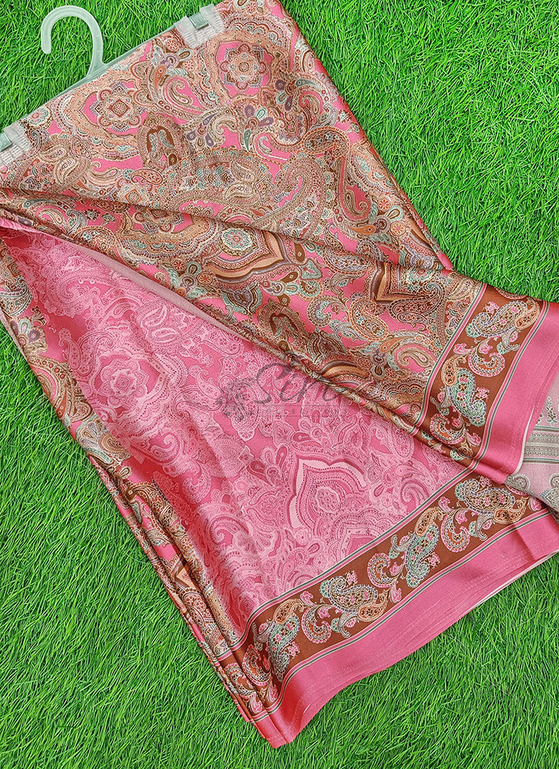 Latest Digital Print Satin Crepe Silk Saree