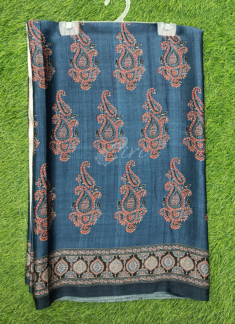 Latest Digital Print Satin Crepe Silk Saree