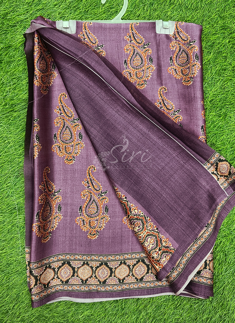 Latest Digital Print Satin Crepe Silk Saree