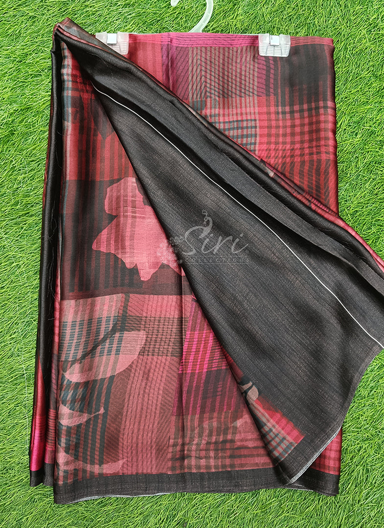 Latest Digital Print Satin Crepe Silk Saree