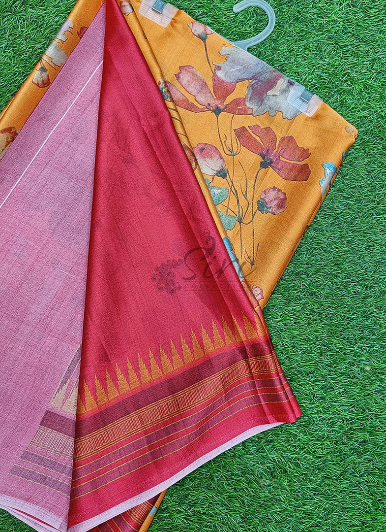 Latest Digital Print Satin Crepe Silk Saree