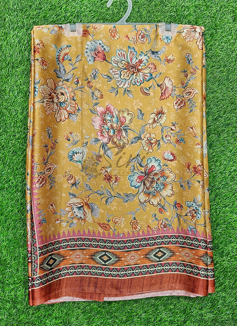 Latest Digital Print Satin Crepe Silk Saree