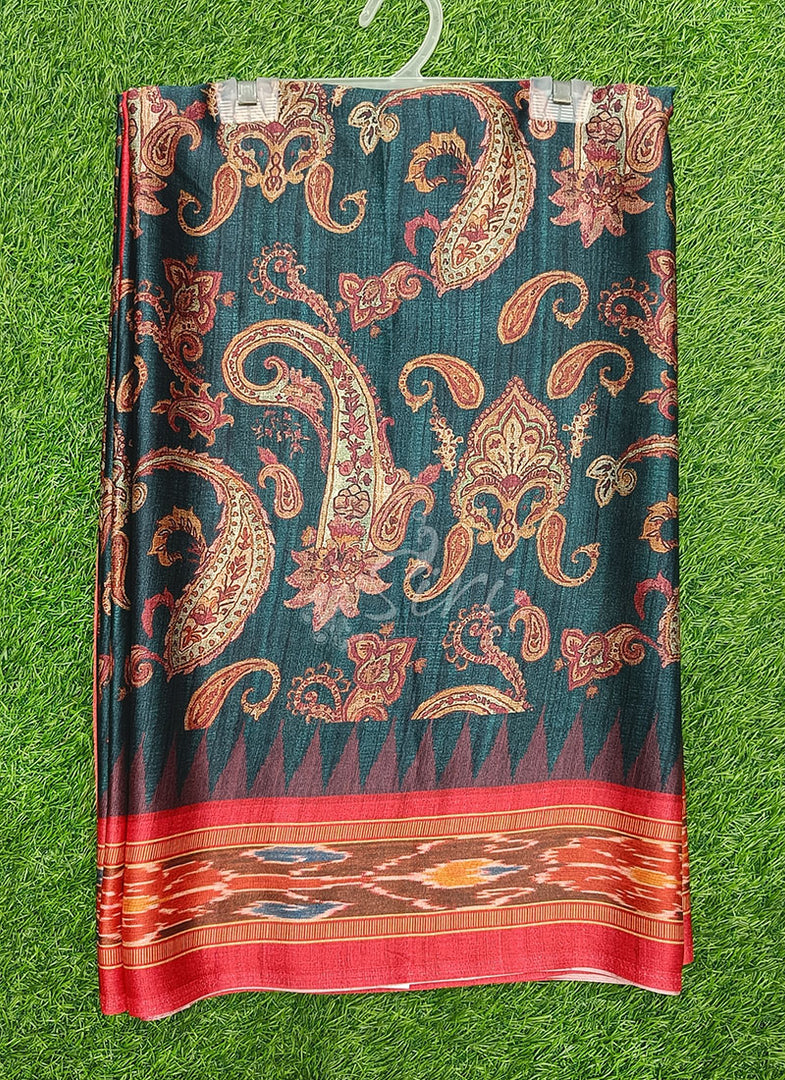 Latest Digital Print Satin Crepe Silk Saree