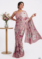 Load image into Gallery viewer, Latest Digital Print Satin Crepe Silk Saree