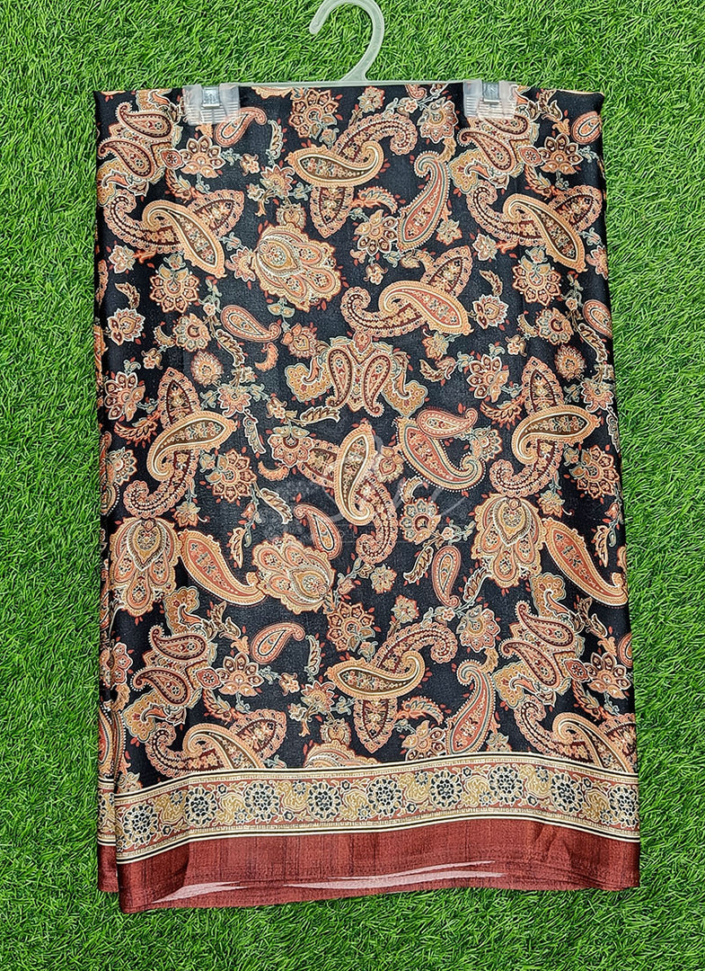 Latest Digital Print Satin Crepe Silk Saree