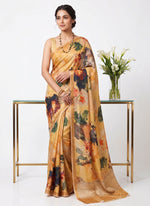 Load image into Gallery viewer, Latest Digital Print Satin Crepe Silk Saree