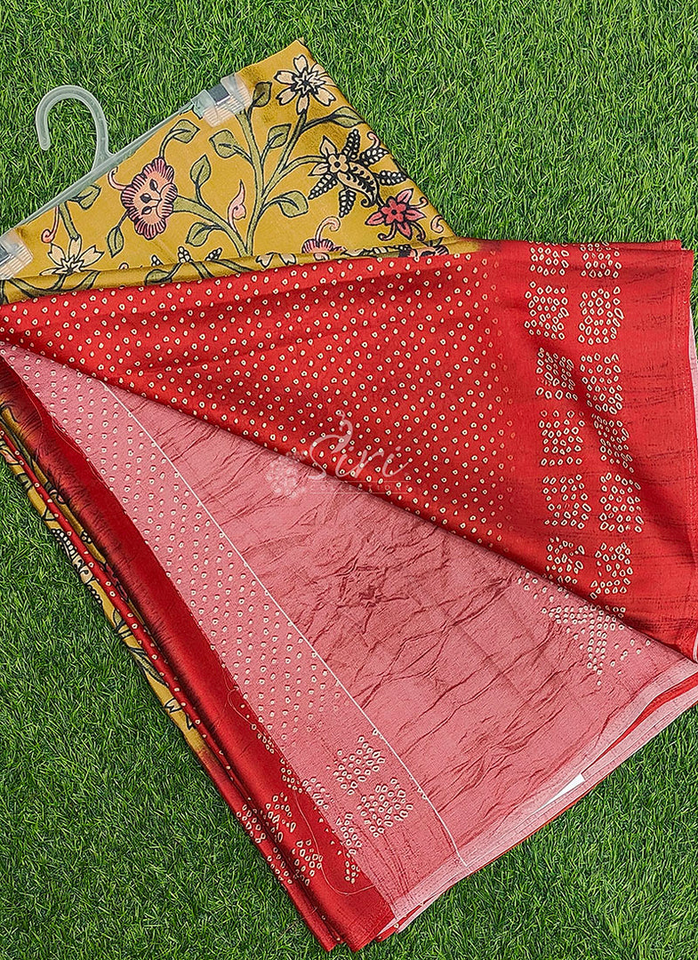 Latest Premium Digital Print Satin Crepe Silk Saree