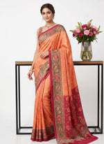 Load image into Gallery viewer, Siri Collections Premium Digital Print Satin Crepe Silk Saree with Blouse