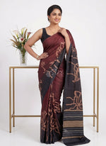 Load image into Gallery viewer, Siri Collections Premium Digital Print Satin Crepe Silk Saree