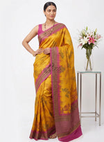 Load image into Gallery viewer, Siri Collections Premium Digital Print Satin Crepe Silk Saree