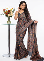 Load image into Gallery viewer, Siri Collections Premium Digital Print Satin Crepe Silk Saree