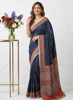 Load image into Gallery viewer, Siri Collections Premium Digital Print Satin Crepe Silk Saree