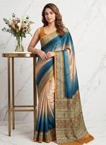 Load image into Gallery viewer, Siri Collections Premium Digital Print Satin Crepe Silk Saree