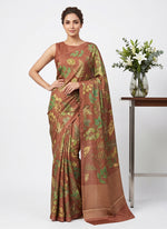 Load image into Gallery viewer, Siri Collections Premium Digital Print Satin Crepe Silk Saree