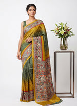 Load image into Gallery viewer, Siri Collections Premium Digital Print Satin Crepe Silk Saree