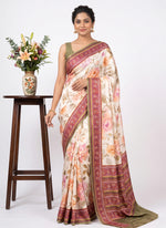 Load image into Gallery viewer, Siri Collections Premium Digital Print Satin Crepe Silk Saree with Blouse