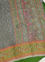 Load image into Gallery viewer, Beautiful Kalamkari Design Fancy Linen Saree