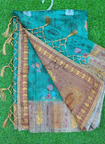 Load image into Gallery viewer, Beautiful Digital Print Semi Tussar Saree
