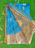 Load image into Gallery viewer, Beautiful Digital Print Semi Tussar Saree
