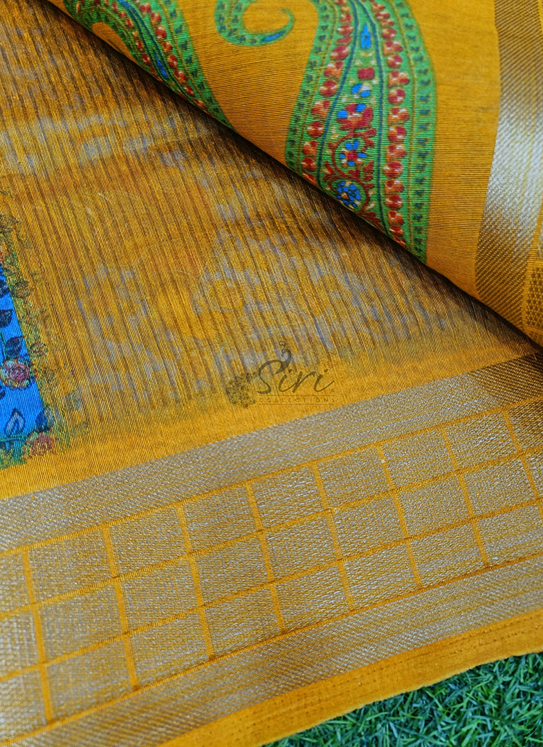 Beautiful Kalamkari Print Fancy Saree