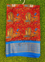 Load image into Gallery viewer, Beautiful Kalamkari Print Fancy Saree
