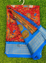 Load image into Gallery viewer, Beautiful Kalamkari Print Fancy Saree
