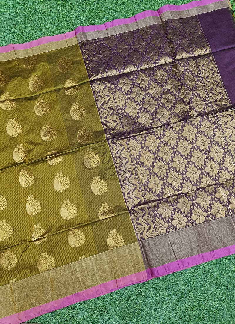 Beautiful Fancy Silk Cotton Saree